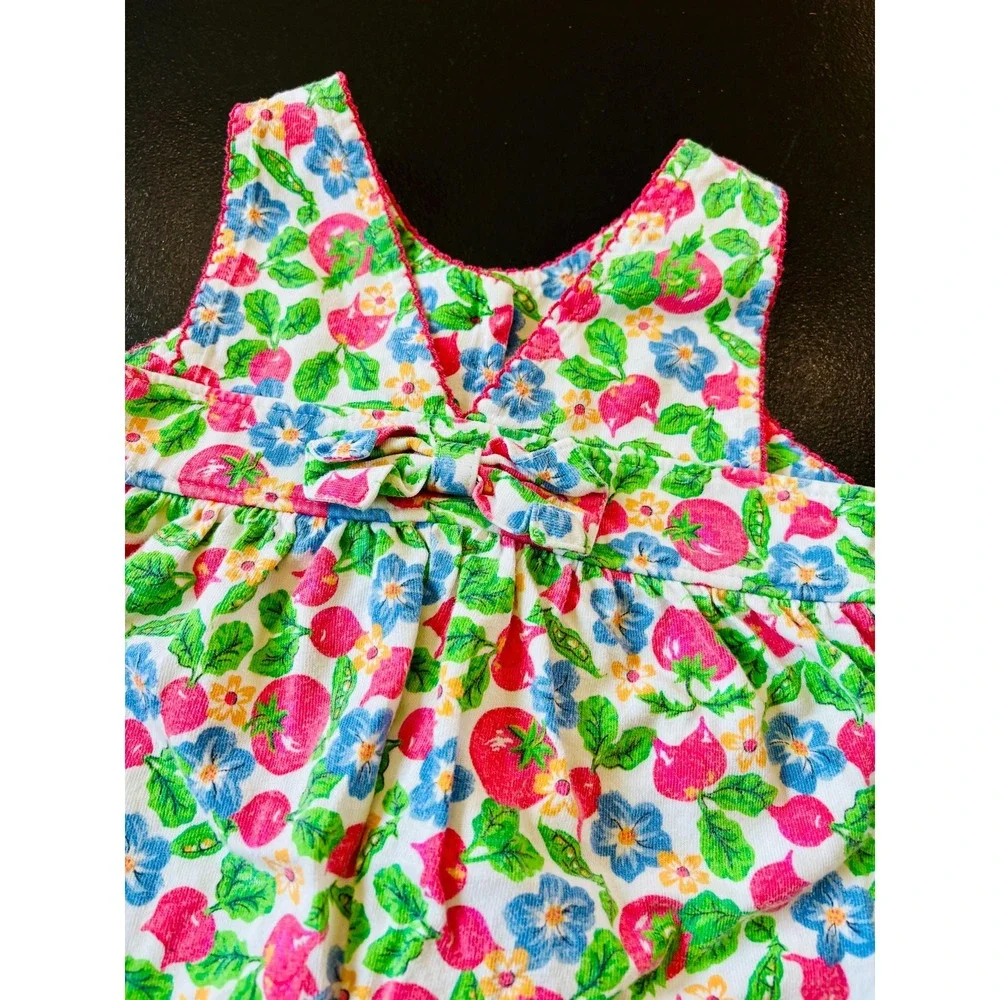 Vintage Oshkosh B'Gosh Fruit Print Bubble Romper, 12‎ Months